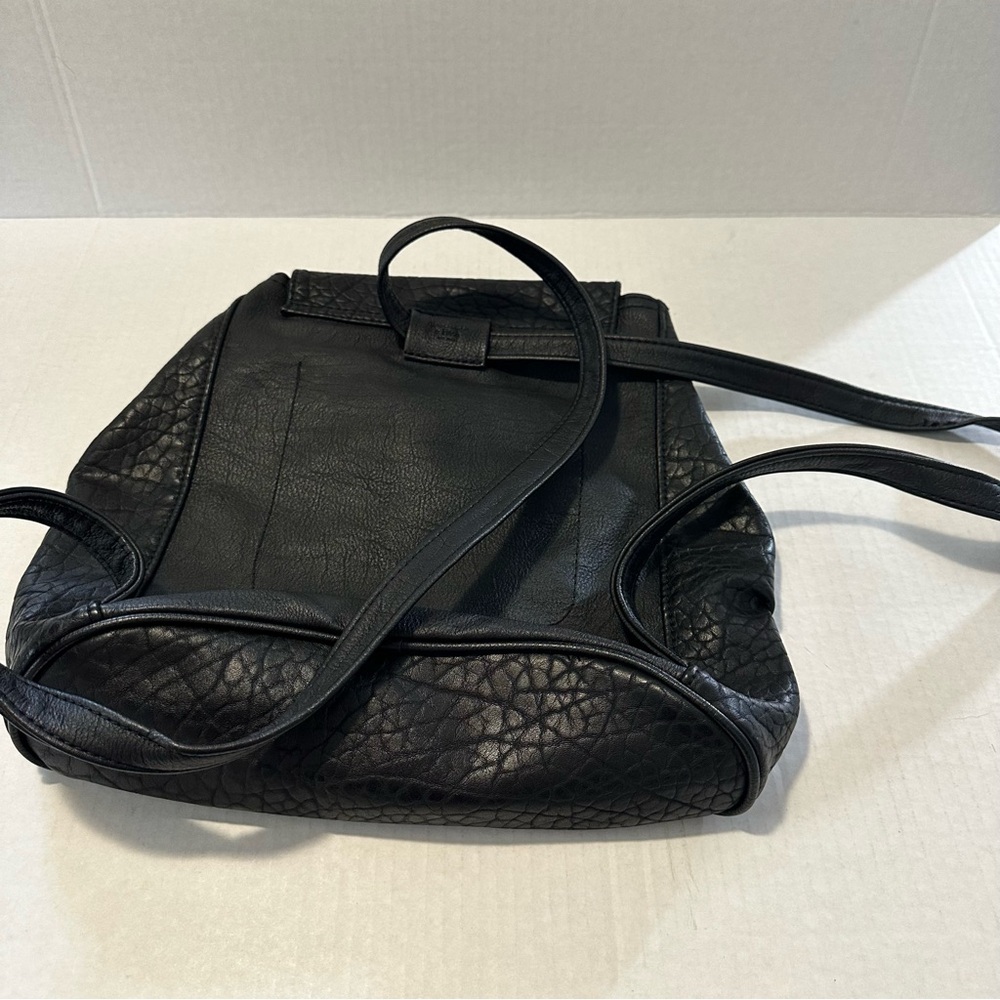 Abercrombie & Fitch Black Faux Leather Mini Backpack - Picture 7 of 7